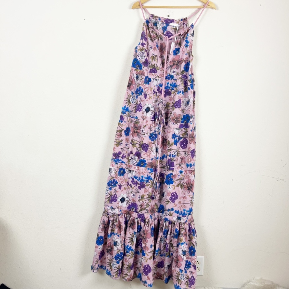 Eywasouls Malibu Stevee Vintage Rose Flower Maxi Dress Size M/L